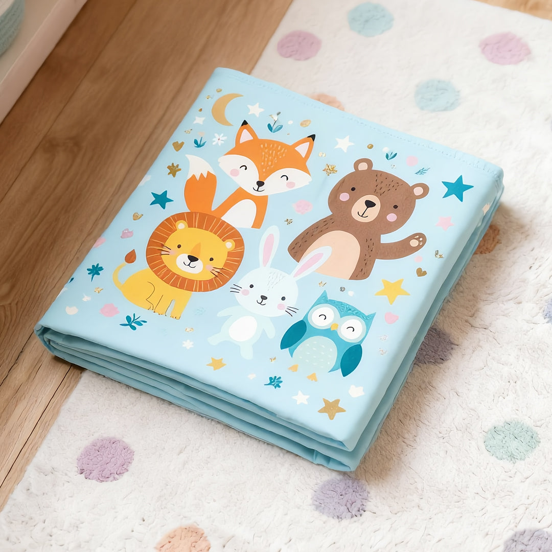 Wild Friends Toy Storage Bin with Pocket