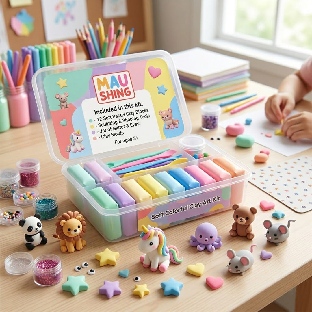Soft Colorful Clay Art Kit