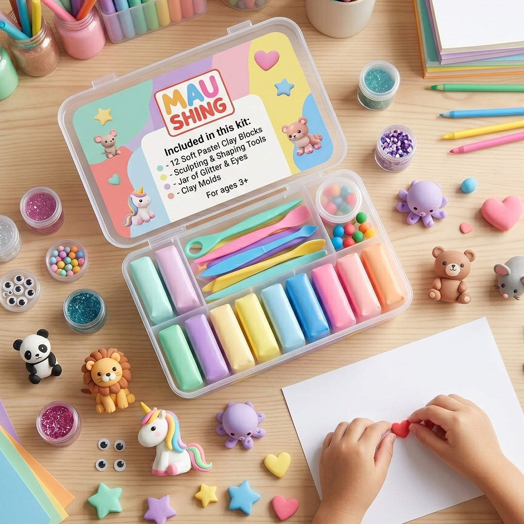 Soft Colorful Clay Art Kit