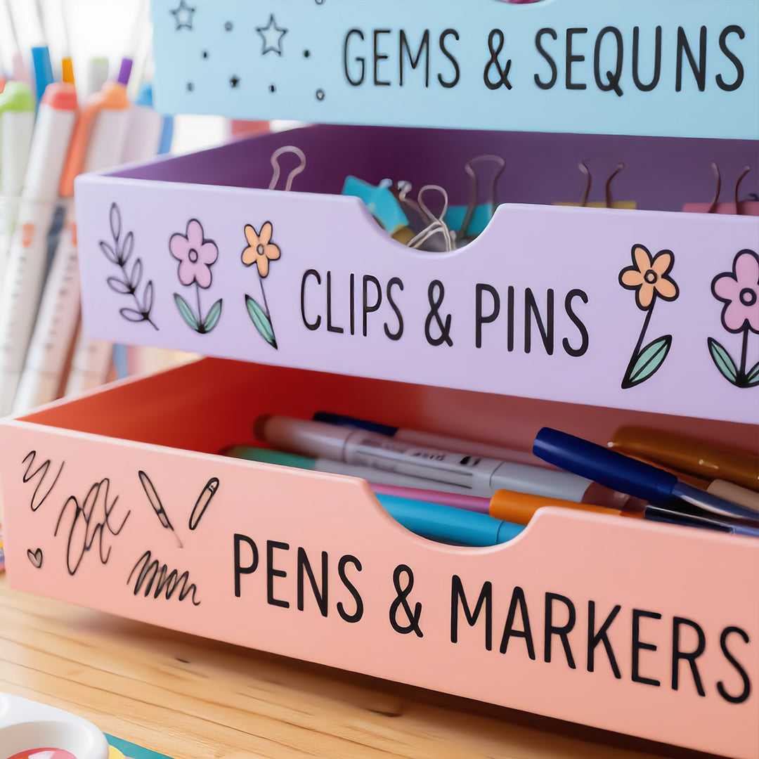 Pastel 5-Tier Craft Storage Drawer