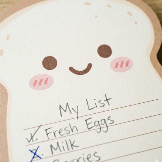 Happy Toast Die-Cut Sticky Notes