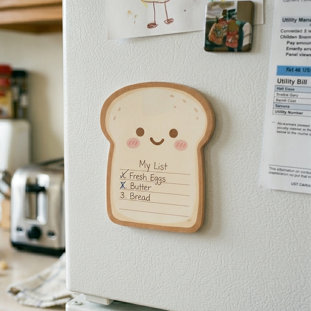 Happy Toast Die-Cut Sticky Notes